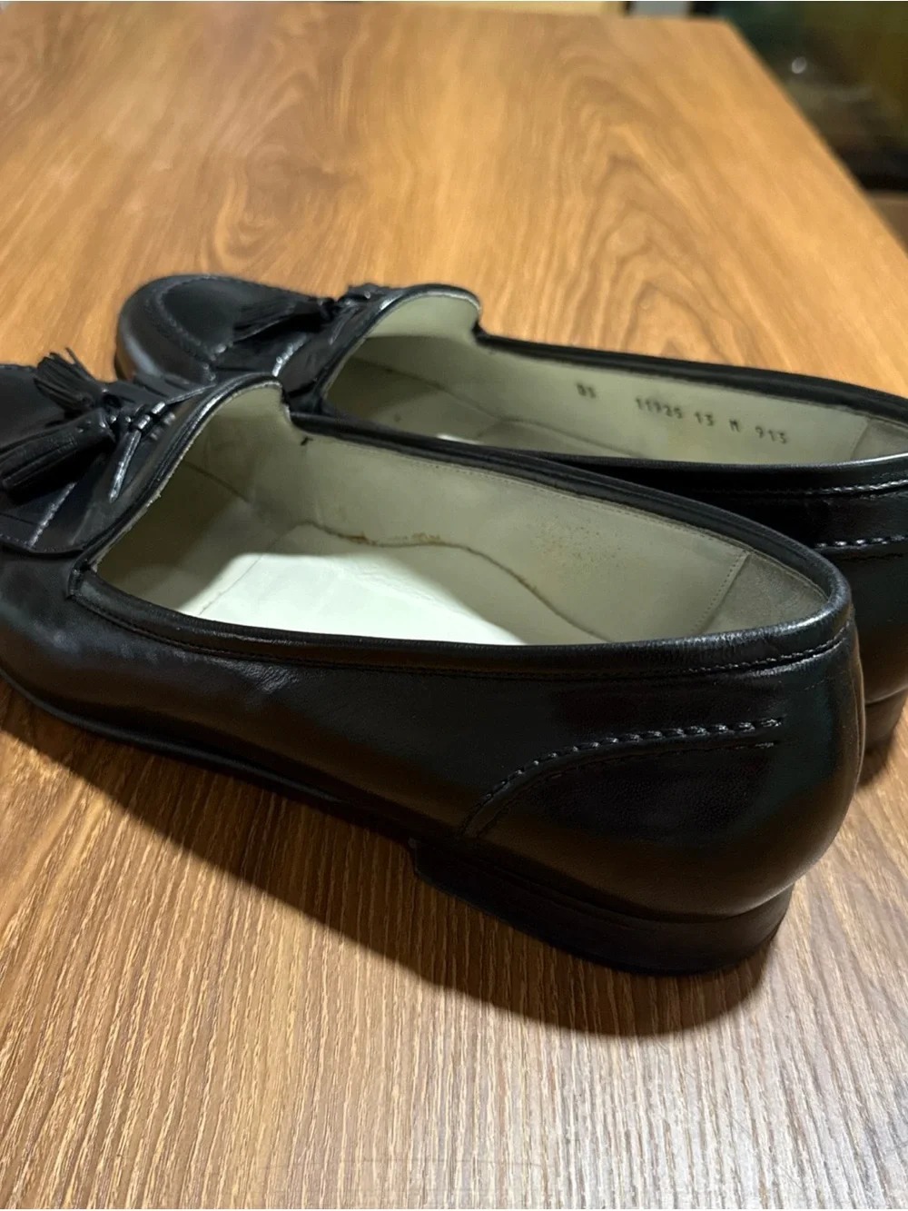 Cole Haan Bragano Black Leather Tassel Loafers Men 13